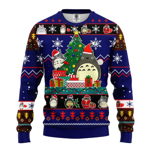 My Neighbor Totoro Studi Ghibli Gifts, Santa Totoro Ugly Christmas Sweater