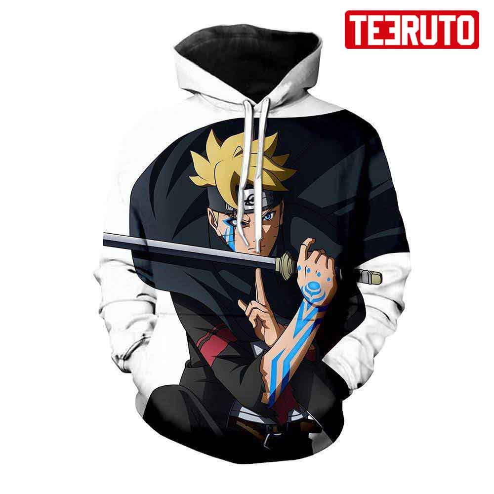 Naruto – Boruto Defending Graphic Hd 3d Aop Hoodie