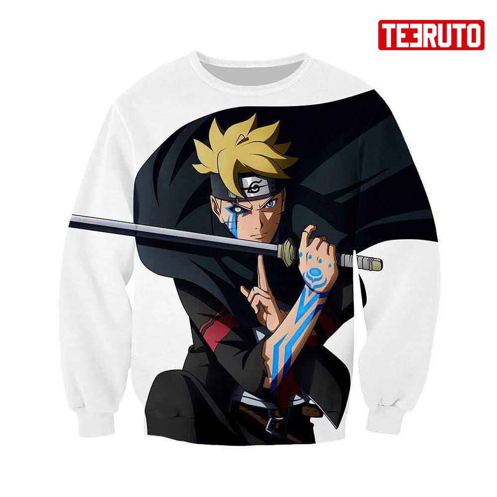 Naruto – Boruto Defending Graphic Sw 3D AOP Sweatshirt