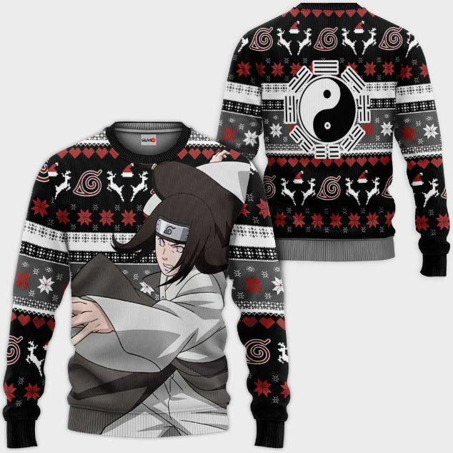 Neji Hyuga Anime Ugly Christmas Knitted Sweater