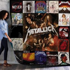 Never Metalica Album Posters Quilt Blanket