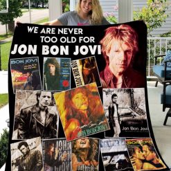 Never Too Old For Jon Bon Jovi Vr Collection New Quilt Blanket