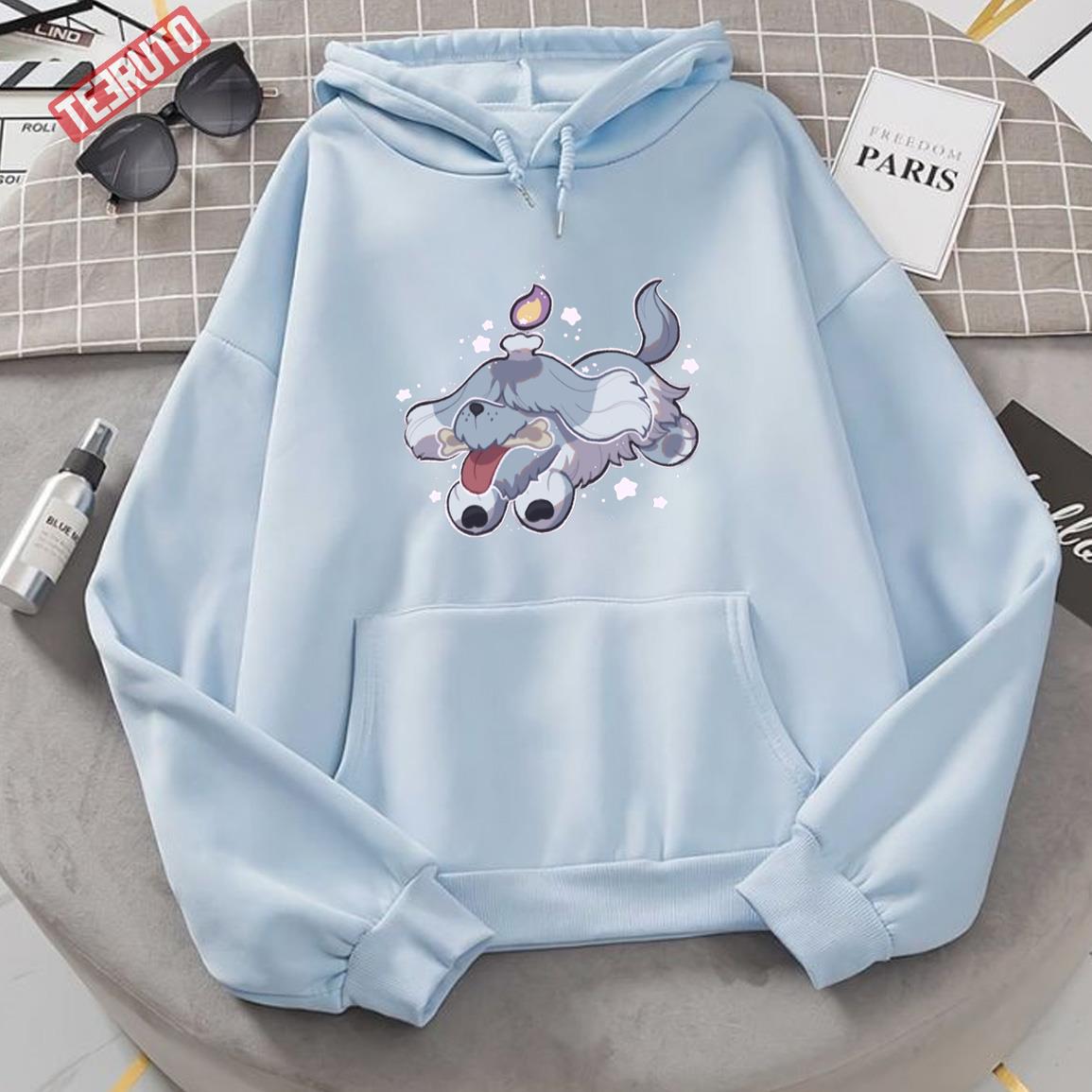 New Greavard Ghost Dog Pokemon Fanart Unisex Hoodie - Teeruto