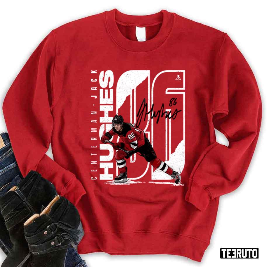 NHL Jack Hughes New Jersey Hockey Unisex Sweatshirt