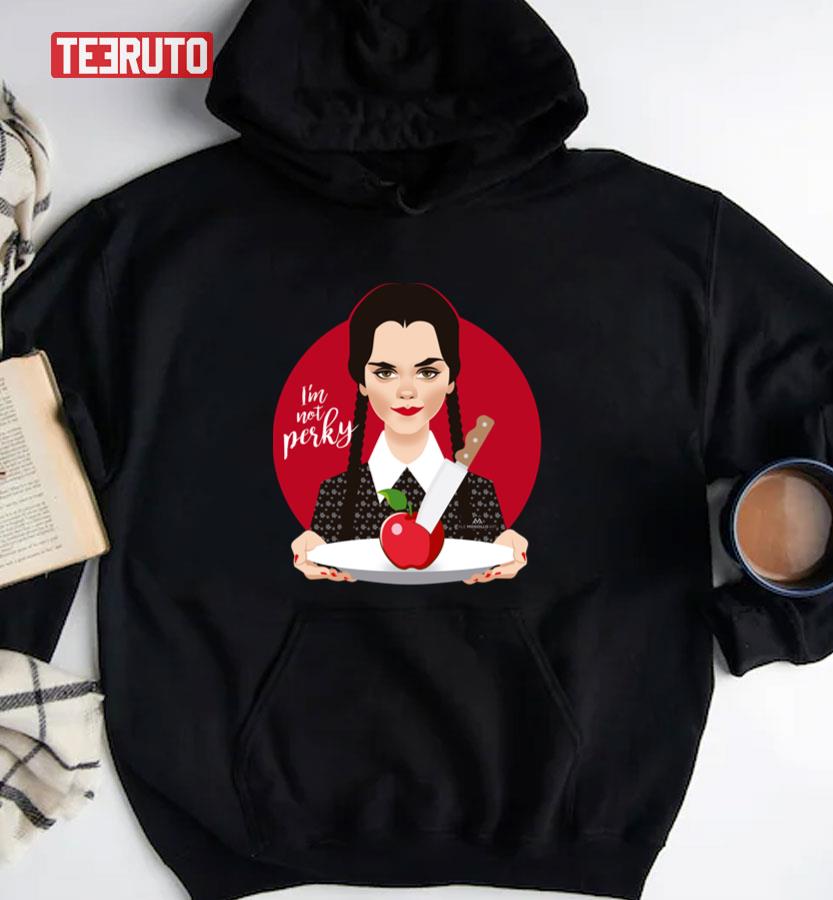 Not Perky Wednesday Addams Fanart Unisex T Shirt Teeruto