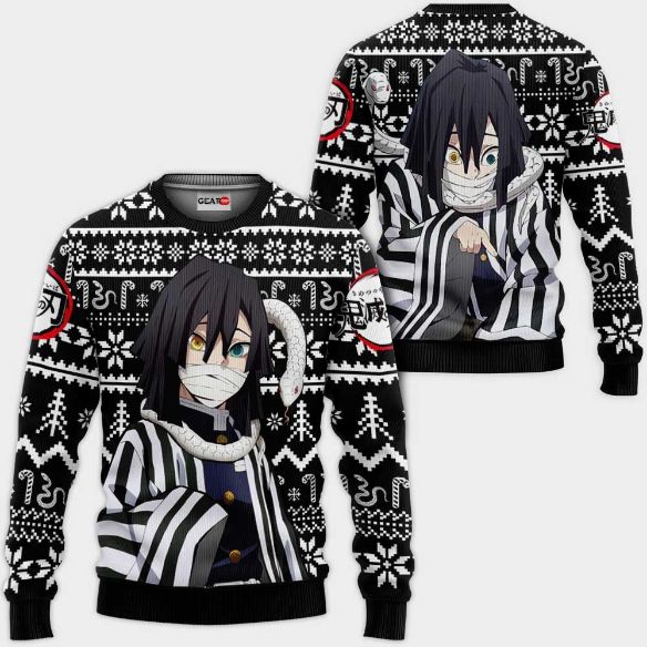 Obanai Anime Kimetsu Xmas Ugly Christmas Knitted Sweater