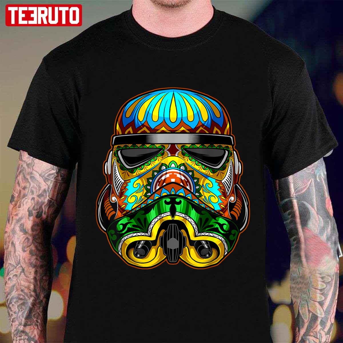 Ornate Sugar Skull Star Wars Stormtrooper Unisex T-shirt