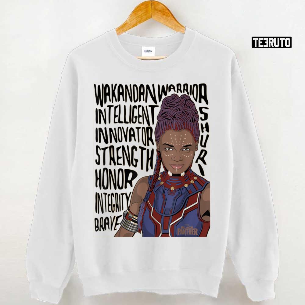 Panther Blackzz Shuri Word Art Graphic T Unisex Sweatshirt
