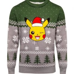 Pikachu Pokemon All I Want For Xmas Is Chu’ Anime Ugly Xmas Wool Knitted Sweater