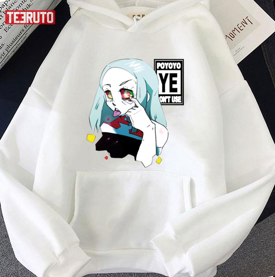 Rebecca - Cyberpunk Anime Girl Unisex AOP Hoodie