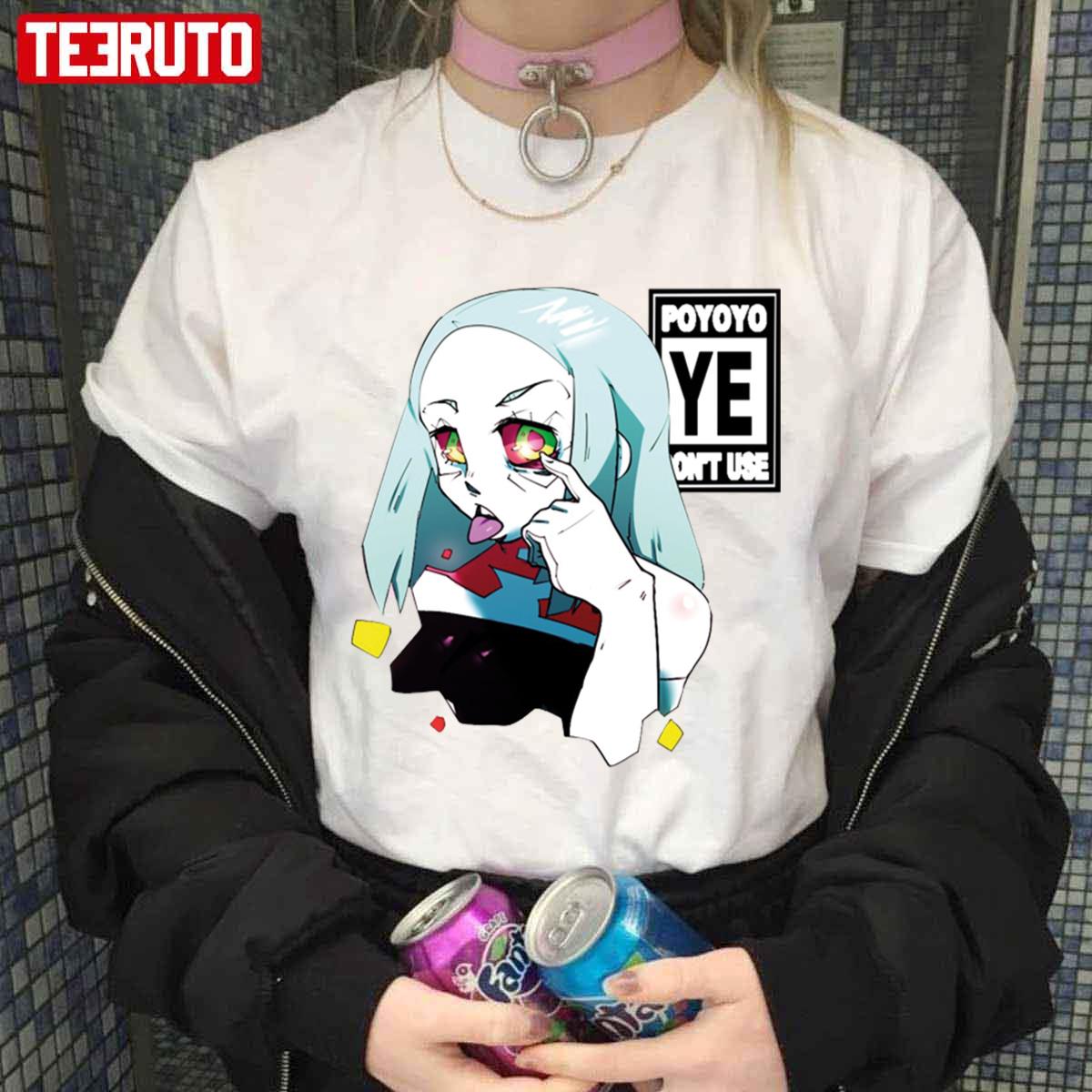 Rebecca - Cyberpunk Anime Girl Unisex AOP Hoodie