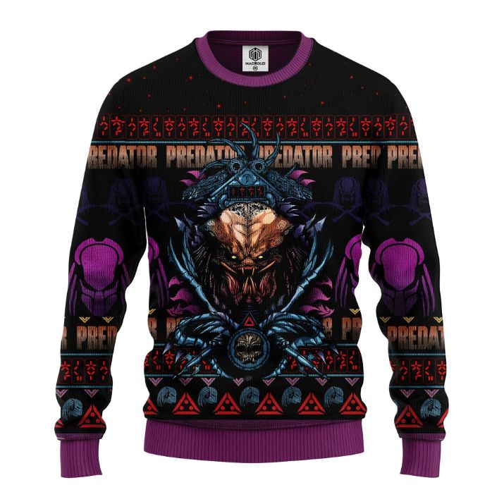Predator Xmas Ugly Wool Knitted Sweater