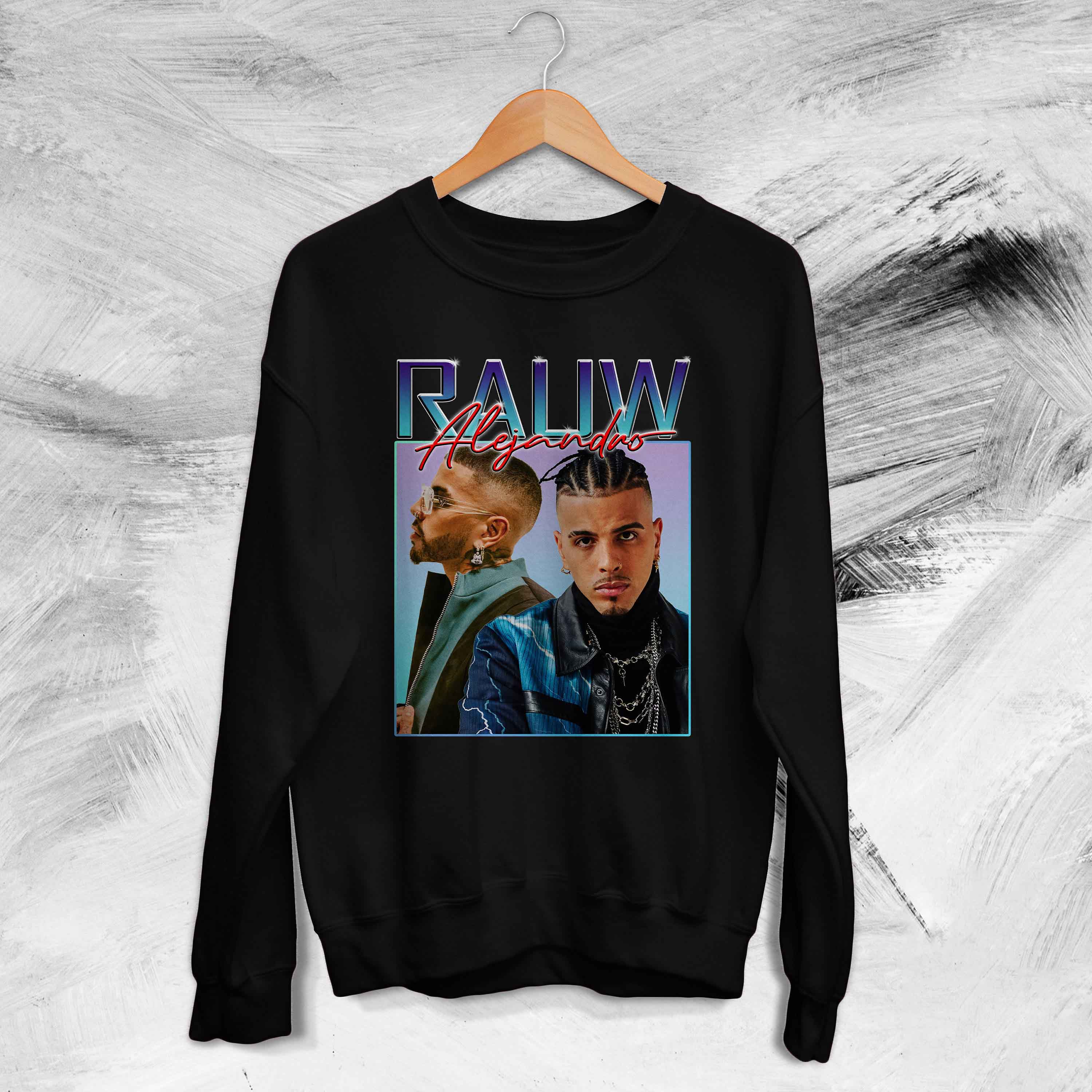 Rauw Alejandro Vintage Rap Music Raúl Alejandro Ocasio Ruiz Retro Unisex Sweatshirt