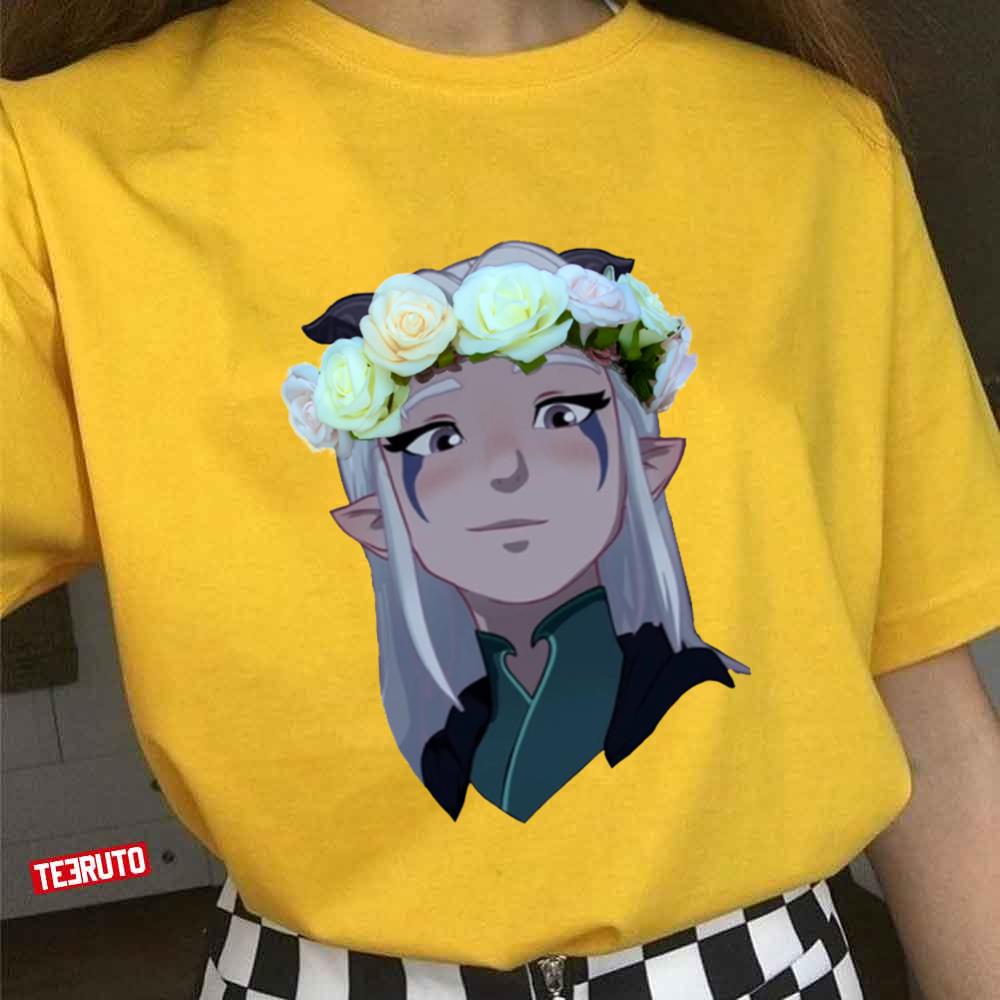 Rayla Flower Crown The Dragon Prince Unisex T-shirt