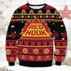 Red Hook Beer Ugly Xmas Wool Knitted Sweater