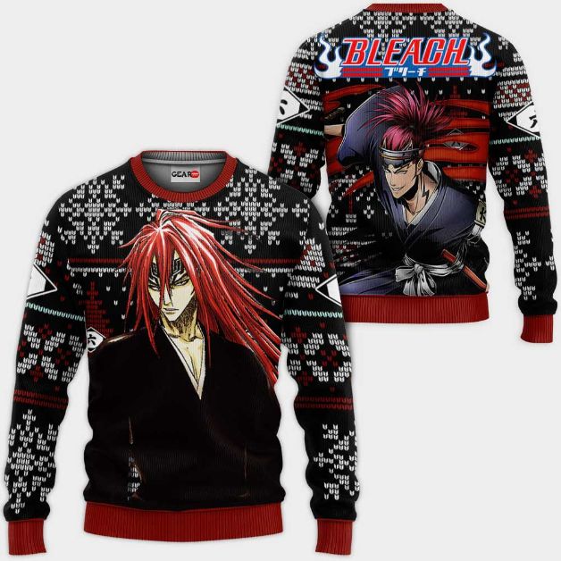 Renji Abarai Anime Bl Xmas Ugly Christmas Knitted Sweater