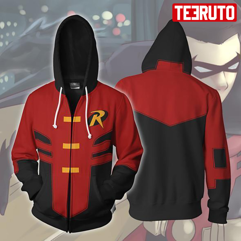 Robin Tim – Drake Young Justice Cosplay Zip Up Jacket Hoodie