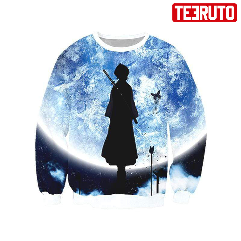 Rukia Looking To The Moon – Bleach Anime Sw 3D AOP Sweatshirt