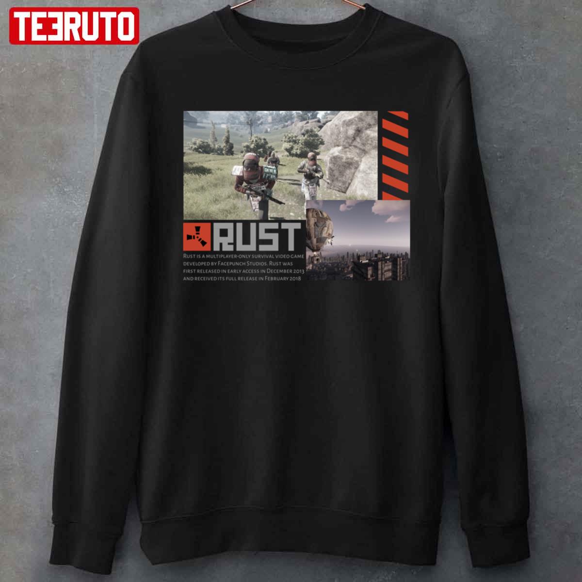 Rust Is A MultiplayerOnly Survival Video Game Unisex Tshirt Teeruto