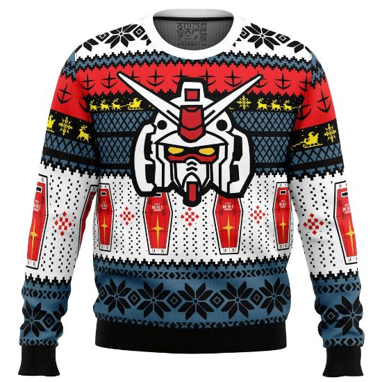 Rx Gundam Xmas Wool Knitted Ugly Sweater
