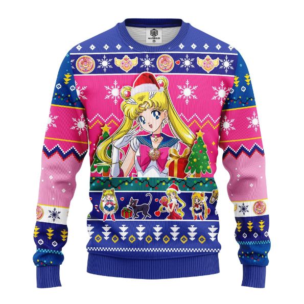 Sailor Moon Merry Xmas Ugly Christmas Sweater