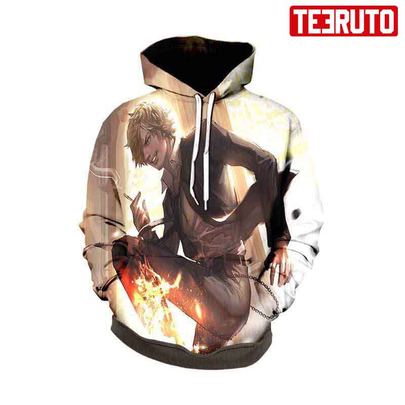 Sanji Diable Jambe Attack – One Piece Anime Graphic Hd 3d Aop Hoodie