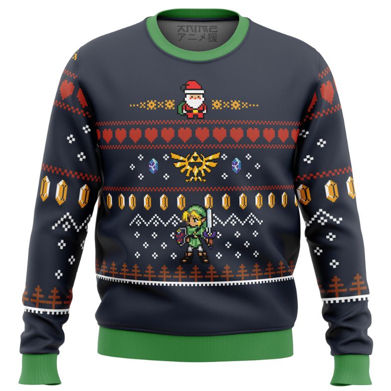 Santa Link The Legend Of Zelda Christmas Ugly Wool Knitted Sweater