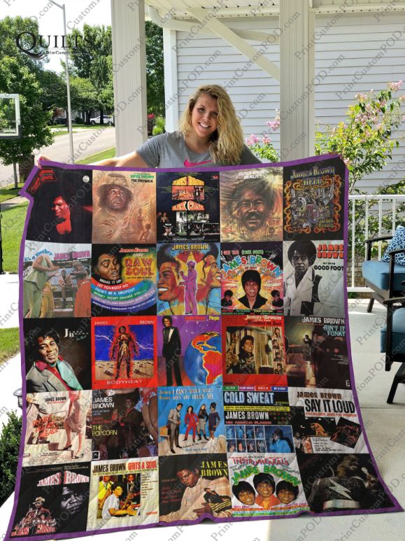 Say It Loud James Brown For Fans Ver Collected Quilt Blanket Teeruto