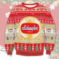 Schaefer Beer Ugly Christmas Wool Knitted Sweater