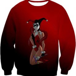 Sexy Dc Comic Villain Harley Quinn Cool Red Sw 3D AOP Sweatshirt