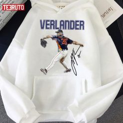 Signature Justin Verlander Baseball Houston Astros Unisex Hoodie