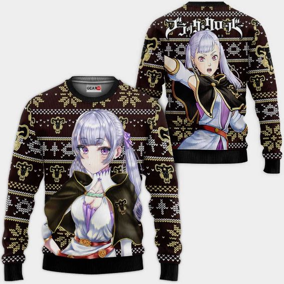 Silva Noelle Anime Black Clover Xmas Ugly Christmas Knitted Sweater