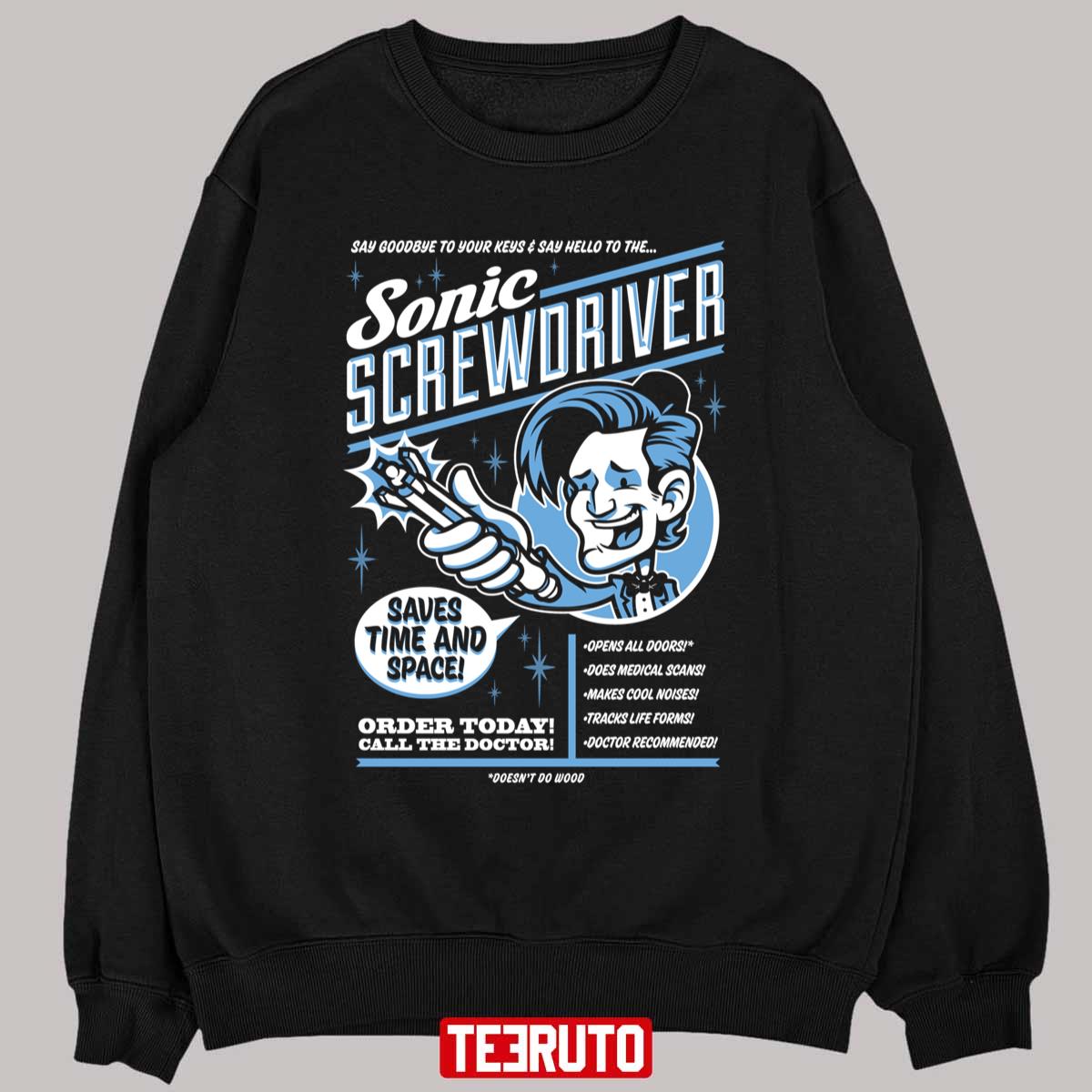 Sonic Screwdriver Ad Matt Smith Doctor Who Unisex T-shirt - Teeruto