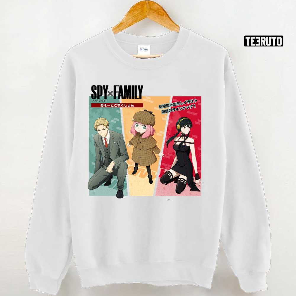 Spy X Family Anya And Bond Japanese Collage Art Unisex T-shirt