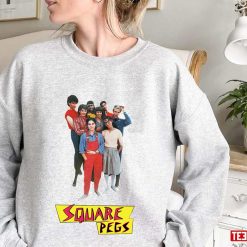 Square Pegs Nerdy 80s Throwback Cast Holiday Unisex Sweatshirt