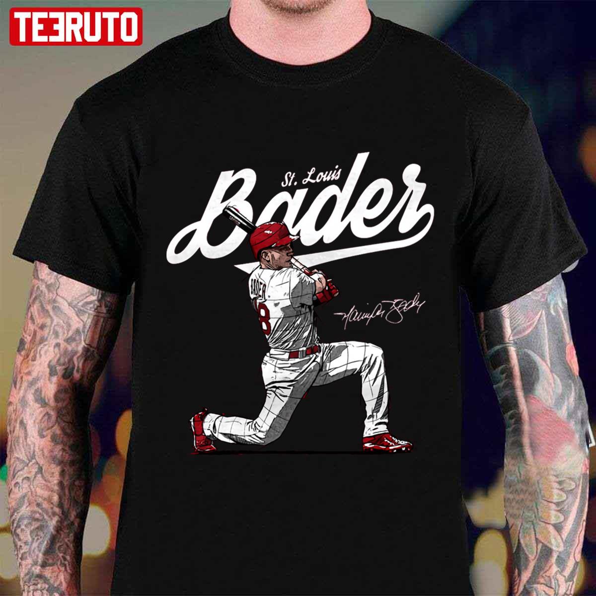 St Louis Harrison Bader Score Unisex T Shirt Teeruto