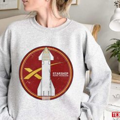 Starship Mars Mission Badge Unisex Sweatshirt