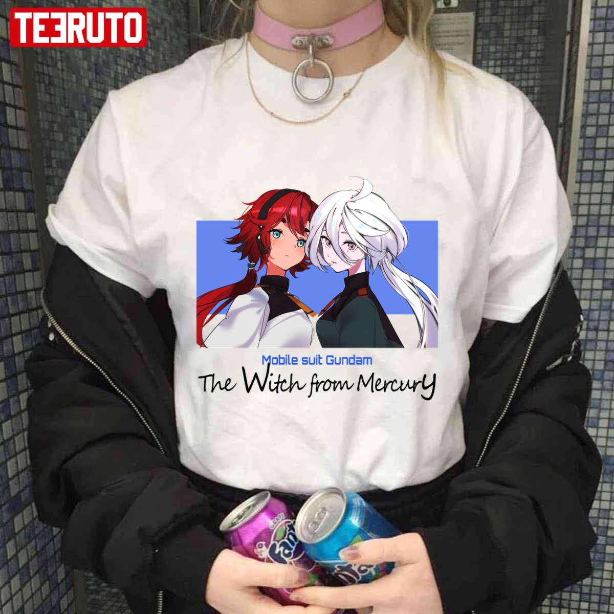 Suletta And Miorine Cute Witches Mobile Suit Gundam Unisex T-shirt