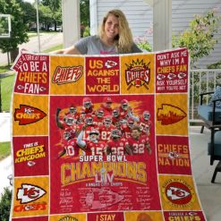 Super Bowl Liv Kansas City Chiefs Quilt Blanket