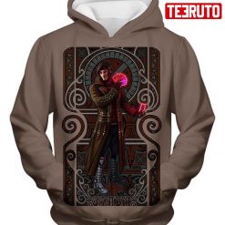 Super Hero Gambit Promo Grey Marvel Hd 3d Aop Hoodie