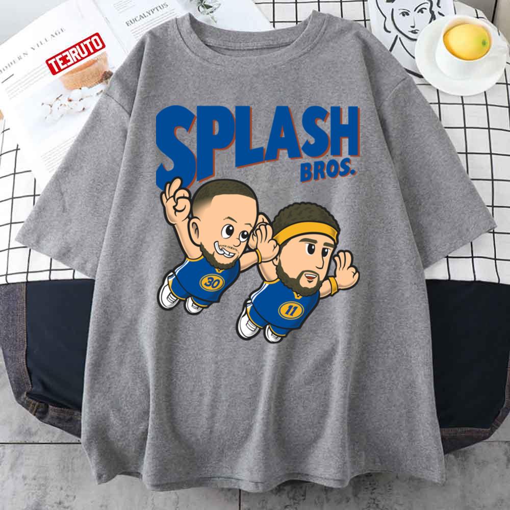 Super Splash Bros Number 30 & 11 Stephen Curry Klay Thompson Golden State Warriors Unisex T-shirt