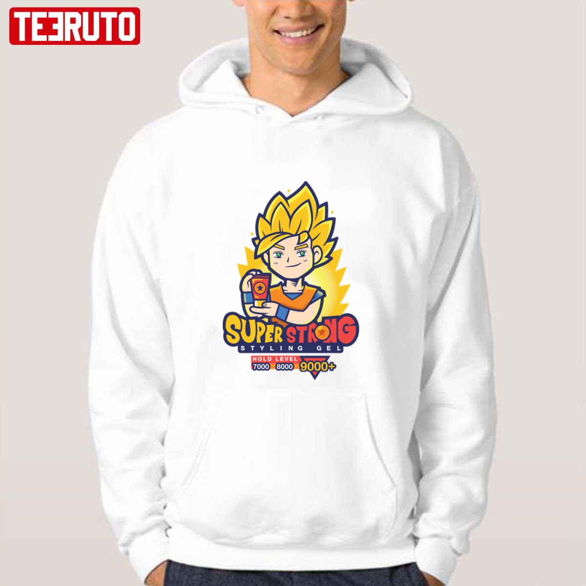 Super Strong Dragon Ball Styling Gel Fanart Unisex Hoodie