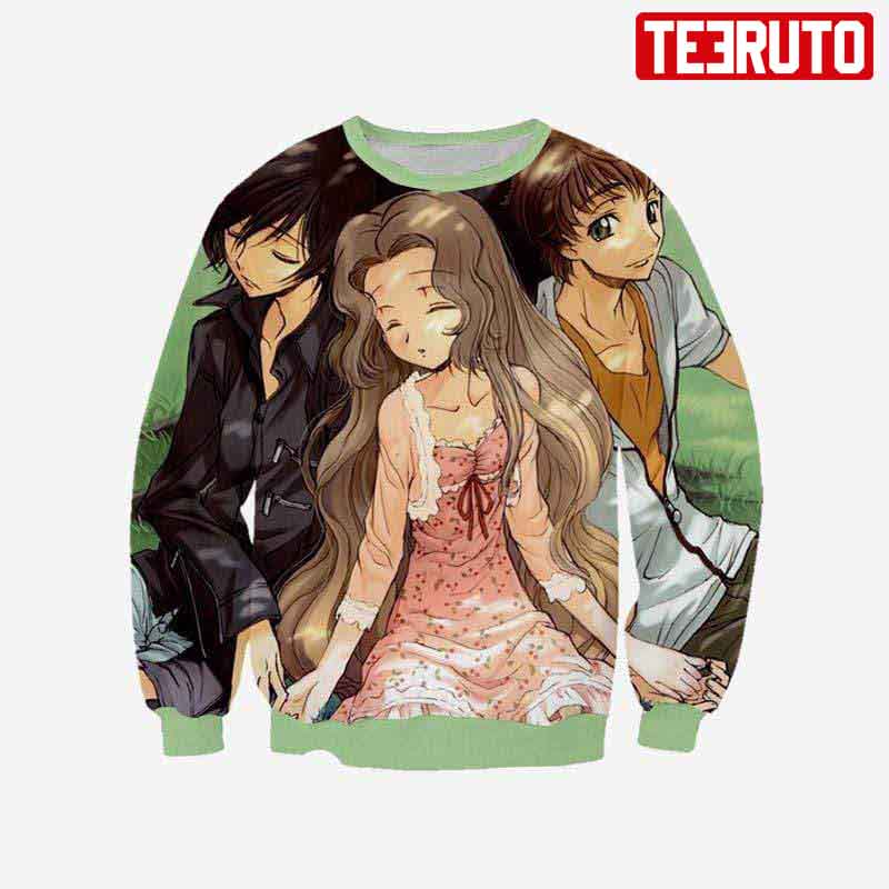 Suzaku Lelouch & Nunnally – Code Geass Anime Sw 3D AOP Sweatshirt