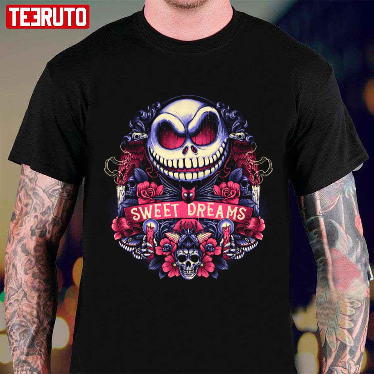 Sweet Dreams Mr Nightmares Jack Skellington Unisex T-shirt