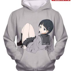 Sword Art Online Very Kirito Real Cousin Kirigaya Suguha Grey Anime – Sword Art Online Hd 3d Aop Hoodie