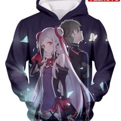 Sword Art Online Yuuna And Eiji Promo Black – Sword Art Online Hd 3d Aop Hoodie