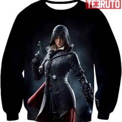 Syndicate Female Assassin Evie Frye Cool Black Game Sw 3D AOP Sweatshirt