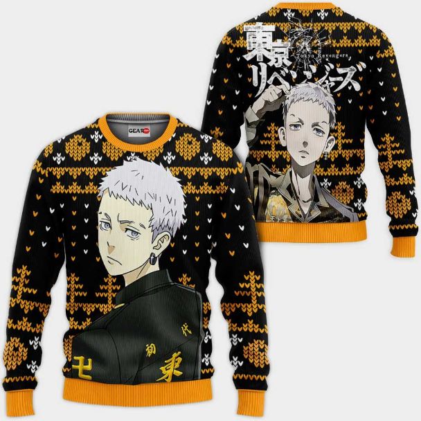 Takashi Mitsuya Anime Tokyo Revengers Xmas Ugly Christmas Knitted Sweater