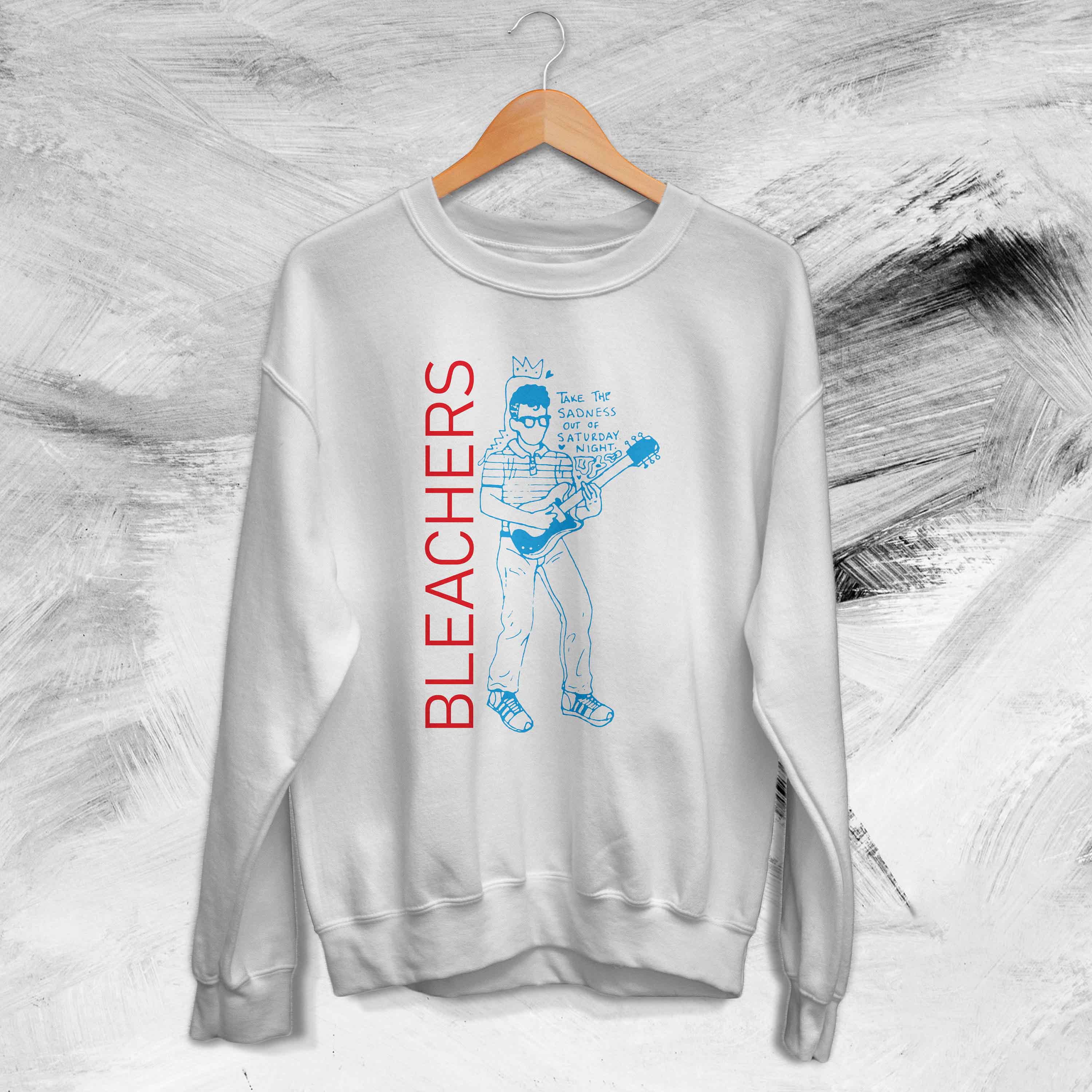 Take The Sadness Out Of Saturday Night Graphic Bleachers Vintage Unisex Sweatshirt