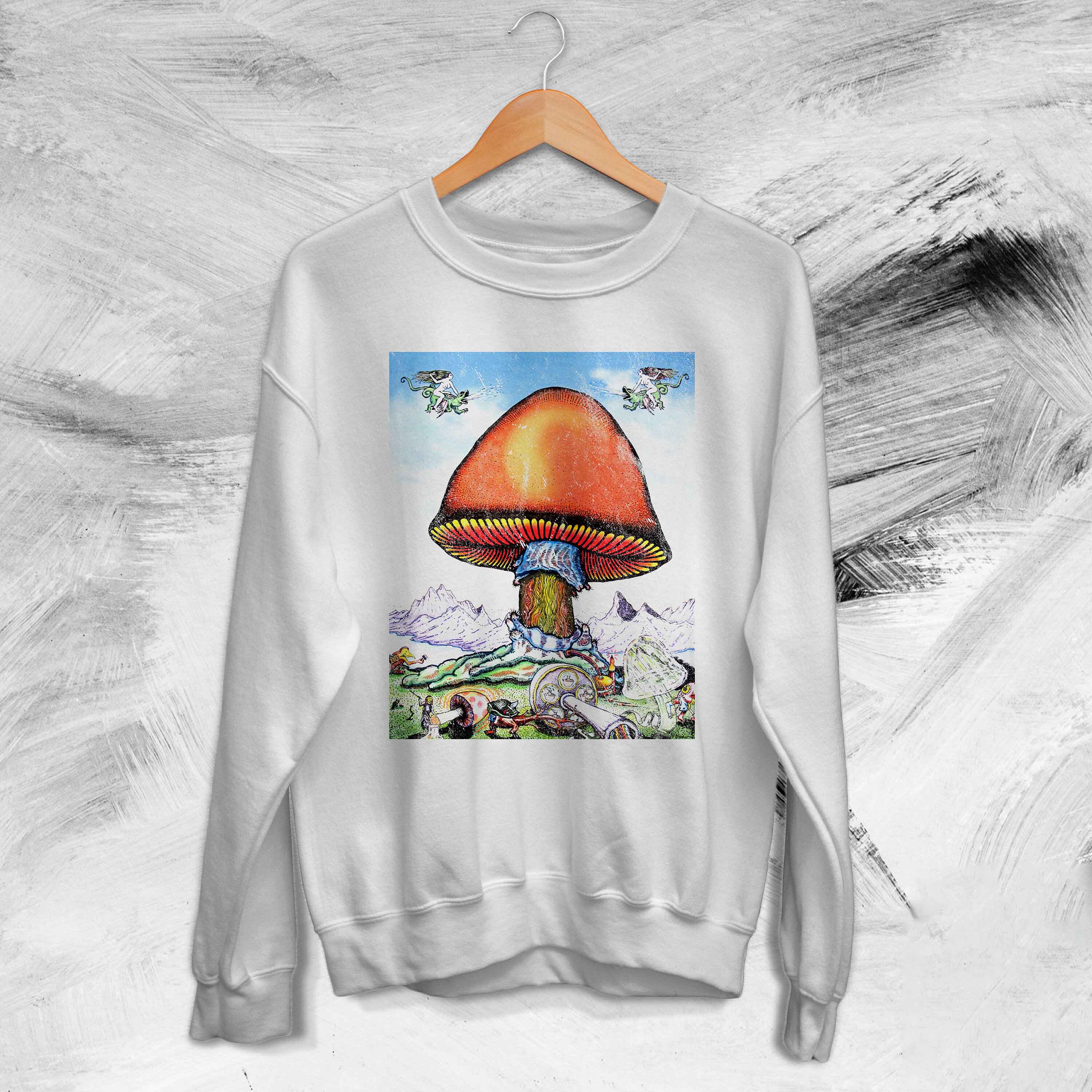 The Allman Brothers Band Vintage Poster Fungus Rock Music Rock N Roll Unisex Sweatshirt